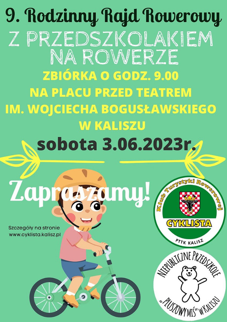 wkaliszu.pl - Kalisz on-line, RAJD. Z przedszkolakiem na rowerze, zdjęcie 1