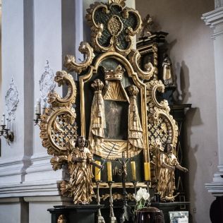 08 –  Kościół pw. Najświętszej Marii Panny i św. Wawrzyńca – ołtarz boczny, wkaliszu.pl - Kalisz on-line, zdjęcie 316x316
