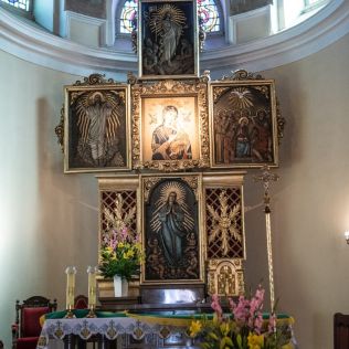 07 - Kościół pw. Wniebowzięcia Najświętszej Marii Panny – ołtarz główny, wkaliszu.pl - Kalisz on-line, zdjęcie 316x316