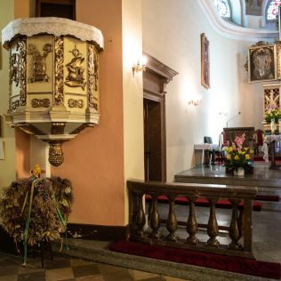 10 - Kościół pw. Wniebowzięcia Najświętszej Marii Panny – ambona, wkaliszu.pl - Kalisz on-line, zdjęcie 316x316