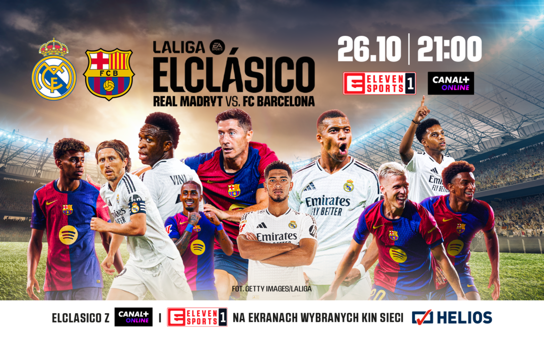 ZAPROSZENIE. Emocjonujące El Clásico na ekranie kina Helios Kalisz!