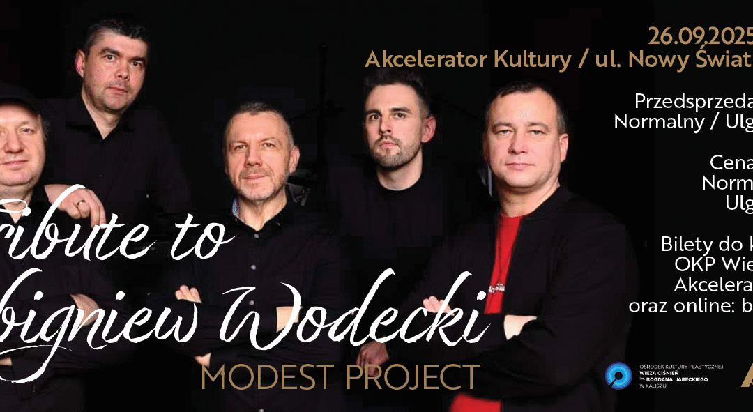 26.9. KONCERT MODEST PROJECT – TRIBUTE TO ZBIGNIEW WODECKI