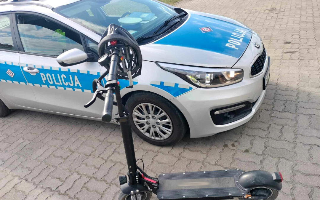 POLICJA. Trzy mandaty za jazdę hulajnogą