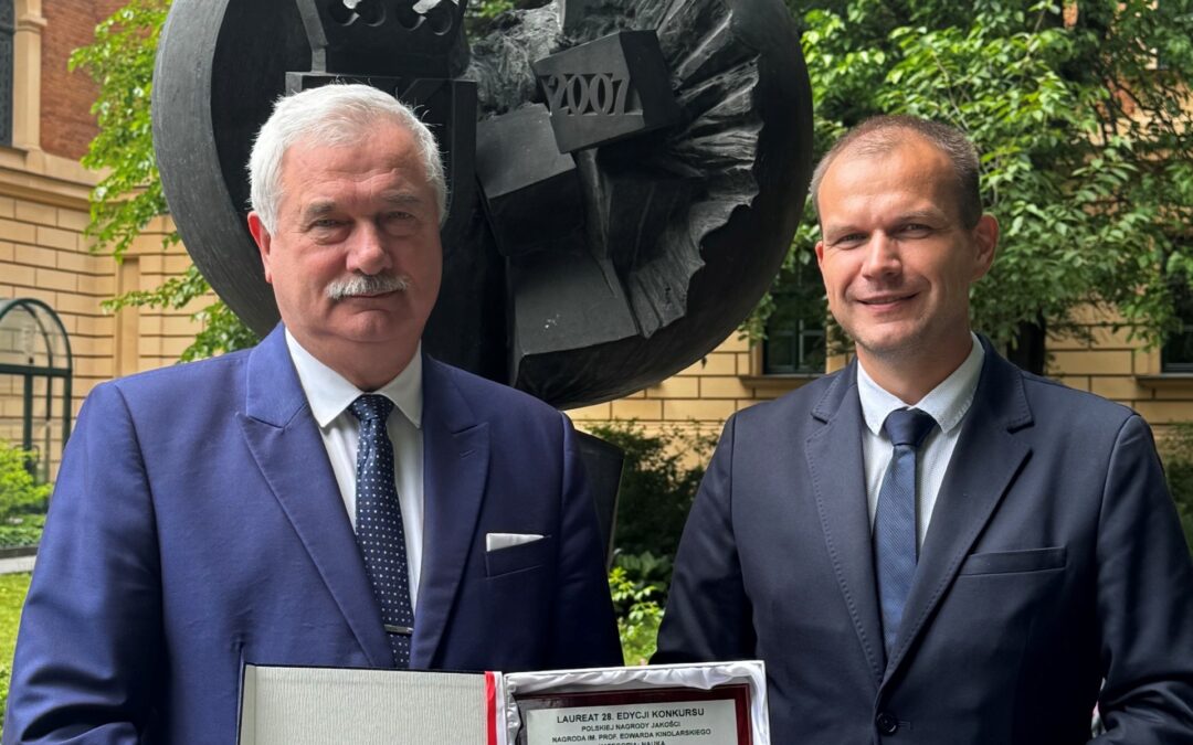 EDUKACJA. Prof. Jarosław Wołejszo z Polską Nagrodą Jakości w kategorii: Nauka